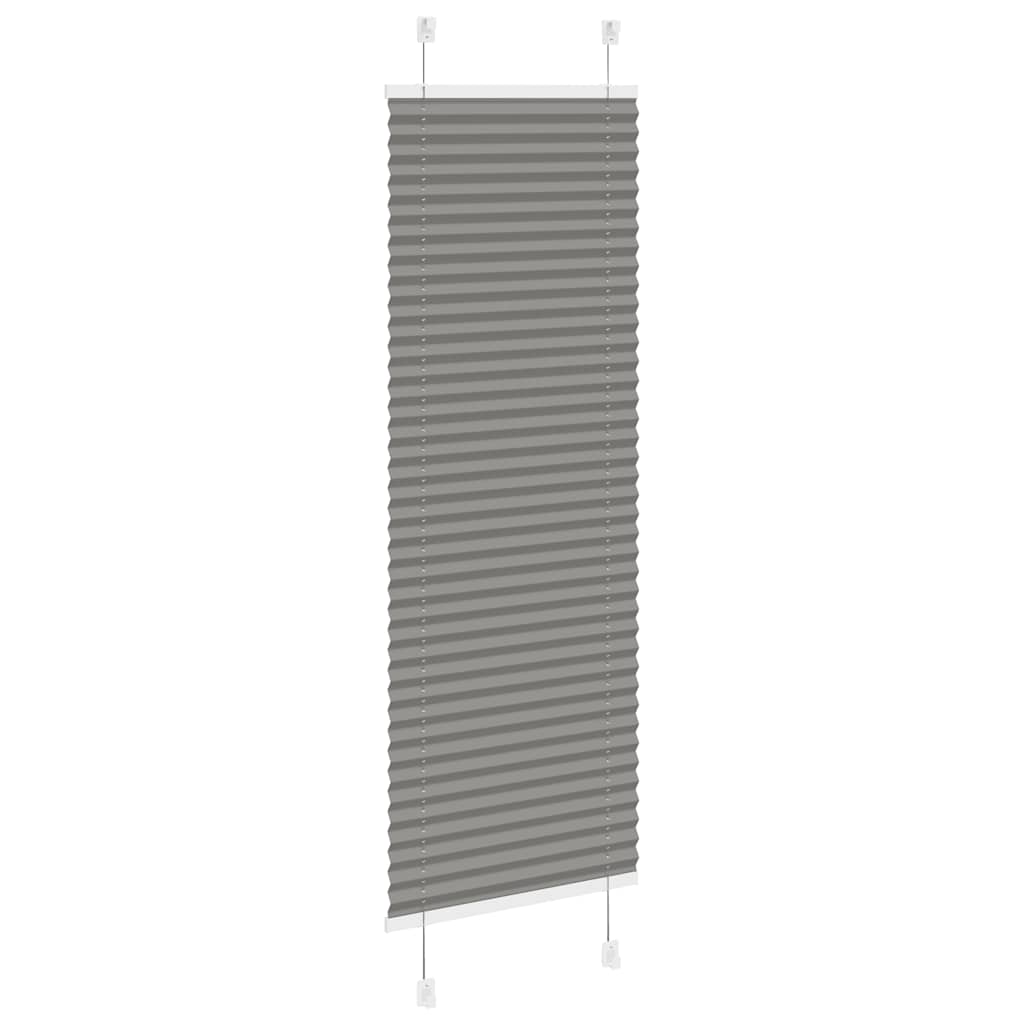 Plisségardin Antracit 40x100 cm Stofbredde 39,4 cm Polyester