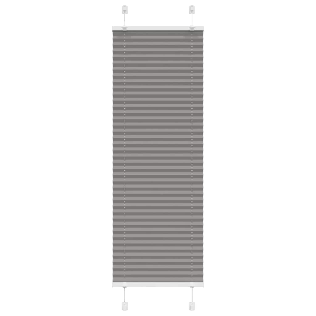 Plisségardin Antracit 45x100 cm Stofbredde 44,4 cm Polyester