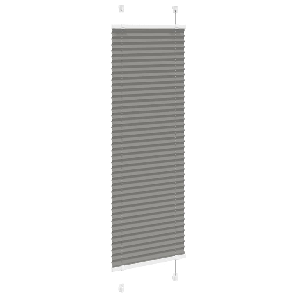 Plisségardin Antracit 50x100 cm Stofbredde 49,4 cm Polyester