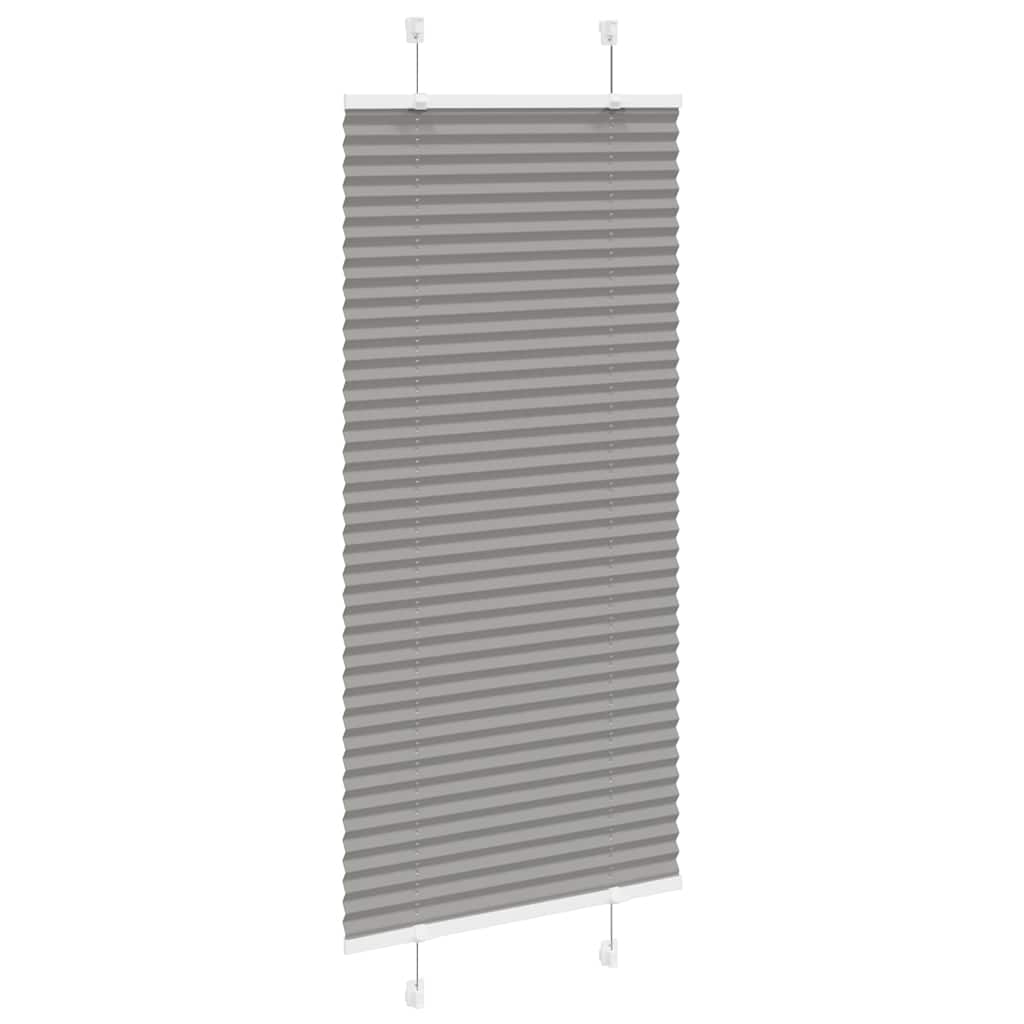 Plisségardin Antracit 55x100 cm Stofbredde 54,4 cm Polyester