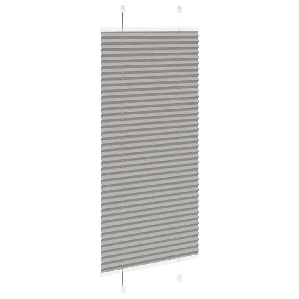 Plisségardin Antracit 55x100 cm Stofbredde 54,4 cm Polyester