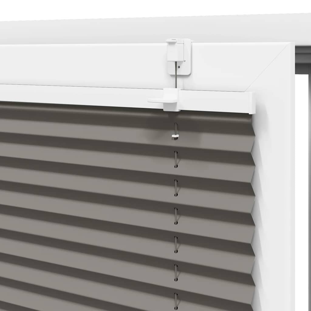 Plisségardin Antracit 55x100 cm Stofbredde 54,4 cm Polyester