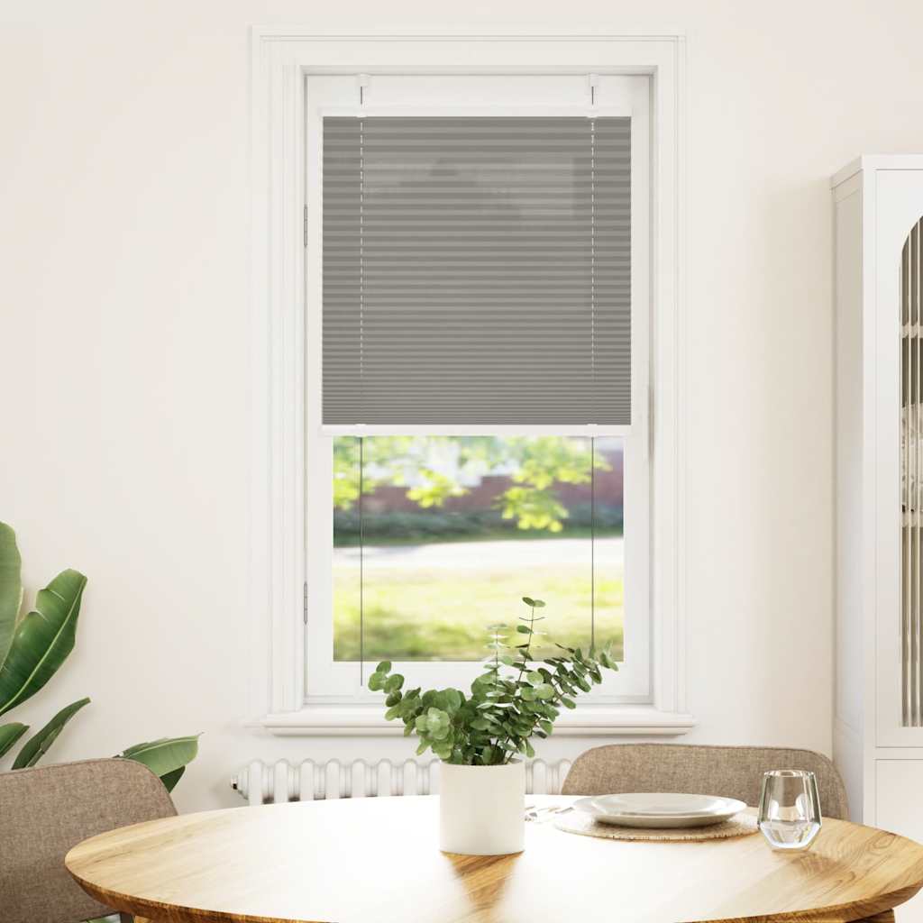 Plisségardin Antracit 55x100 cm Stofbredde 54,4 cm Polyester