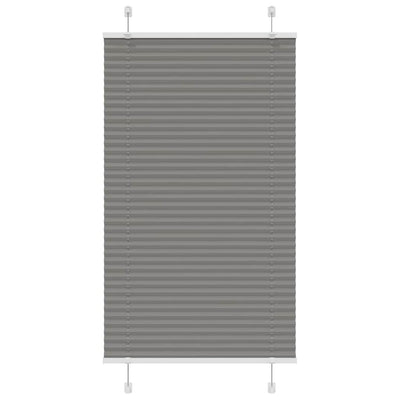 Plisségardin Antracit 70x100 cm Stofbredde 69,4 cm Polyester