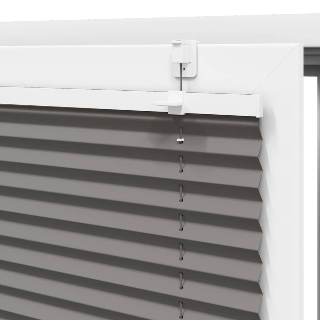 Plisségardin Antracit 75x100 cm Stofbredde 74,4 cm Polyester
