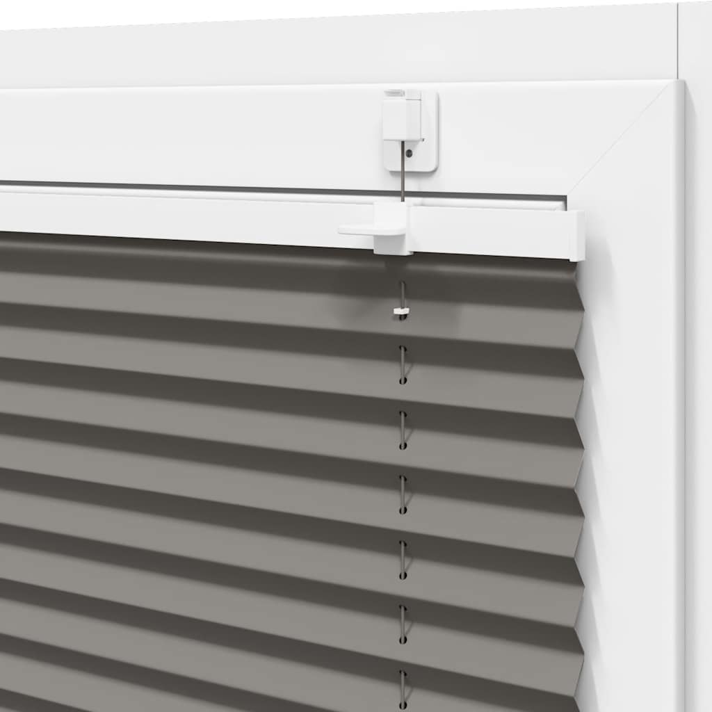 Plisségardin Antracit 85x100 cm Stofbredde 84,4 cm Polyester