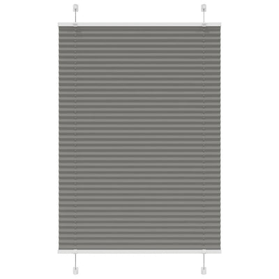 Plisségardin Antracit 90x100 cm Stofbredde 89,4 cm Polyester