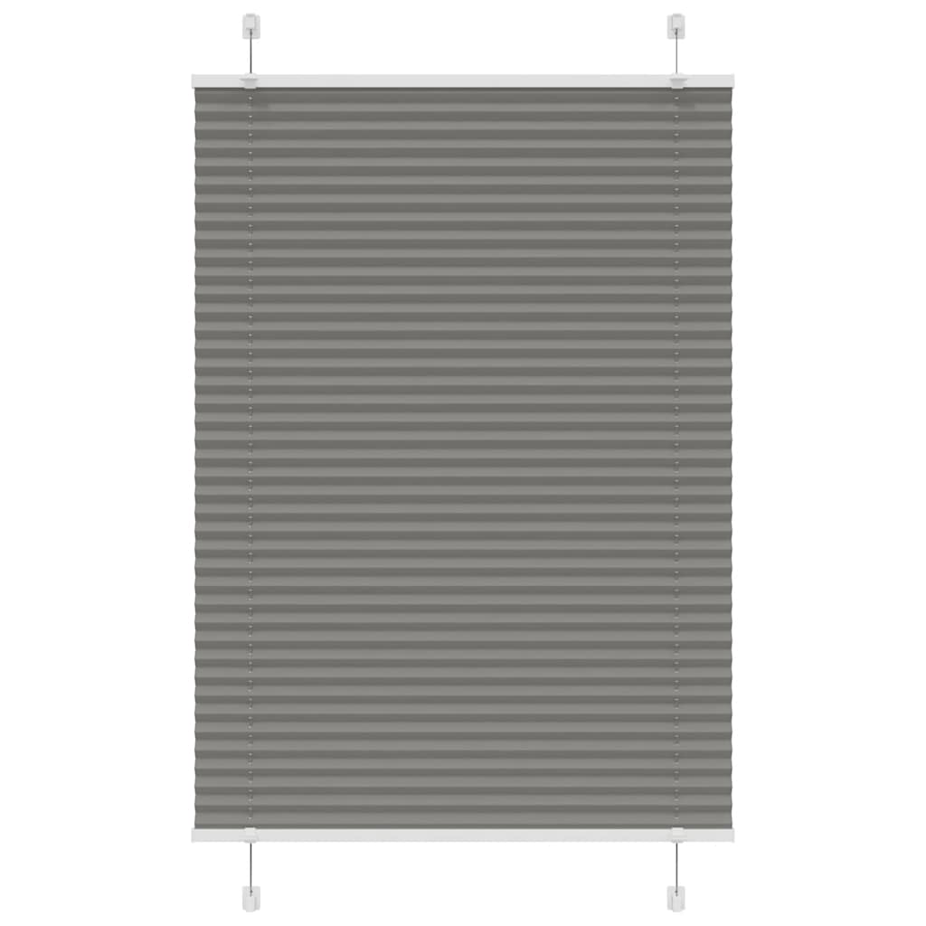 Plisségardin Antracit 95x100 cm Stofbredde 94,4 cm Polyester