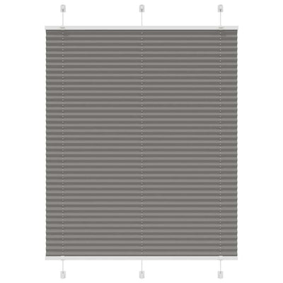 Plisségardin Antracit 110x100 cm Stofbredde 109,4 cm Polyester