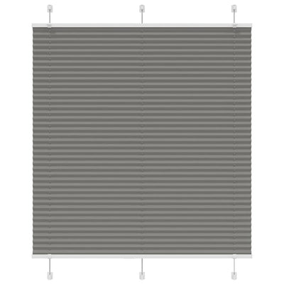 Plisségardin Antracit 120x100 cm Stofbredde 119,4 cm Polyester