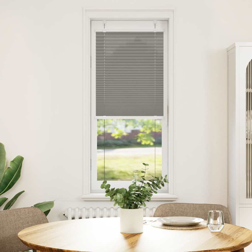 Plisségardin Antracit 40x150 cm Stofbredde 39,4 cm Polyester