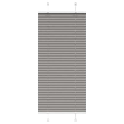 Plisségardin Antracit 55x150 cm Stofbredde 54,4 cm Polyester