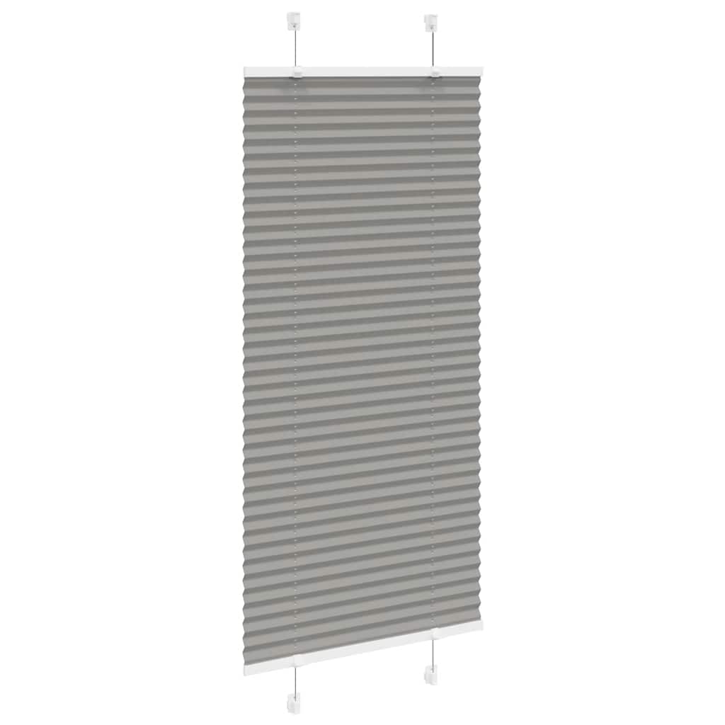 Plisségardin Antracit 55x150 cm Stofbredde 54,4 cm Polyester