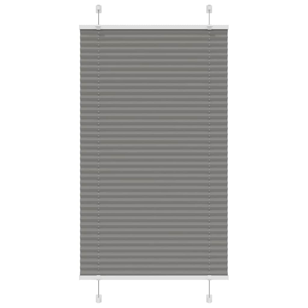 Plisségardin Antracit 70x150 cm Stofbredde 69,4 cm Polyester