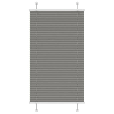 Plisségardin Antracit 75x150 cm Stofbredde 74,4 cm Polyester