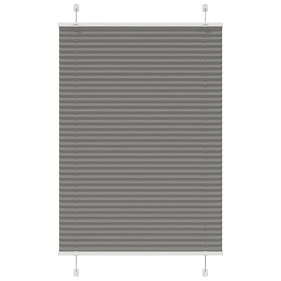 Plisségardin Antracit 85x150 cm Stofbredde 84,4 cm Polyester