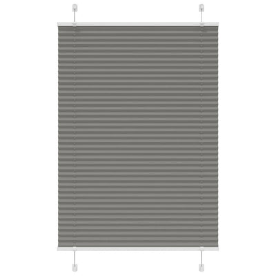 Plisségardin Antracit 95x150 cm Stofbredde 94,4 cm Polyester