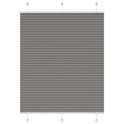 Plisségardin Antracit 105x150 cm Stofbredde 104,4 cm Polyester