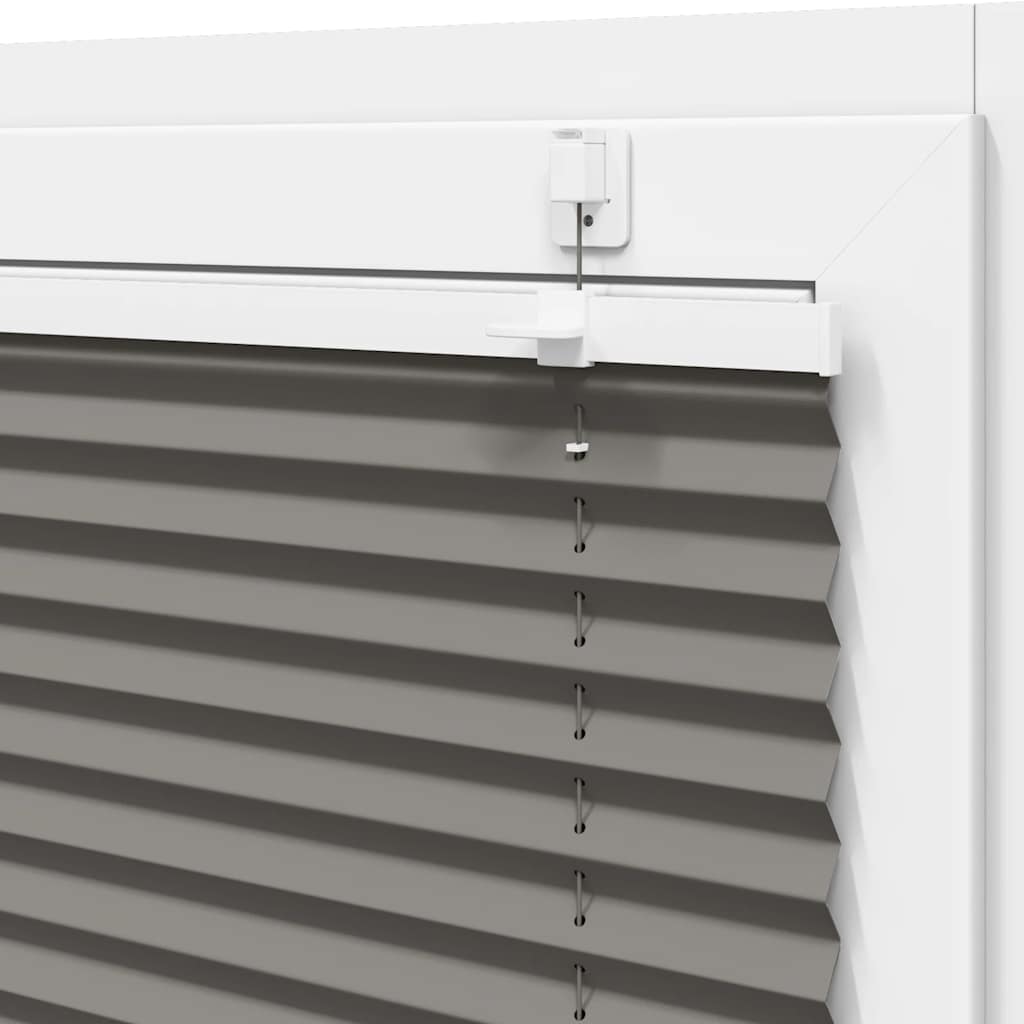 Plisségardin Antracit 105x150 cm Stofbredde 104,4 cm Polyester