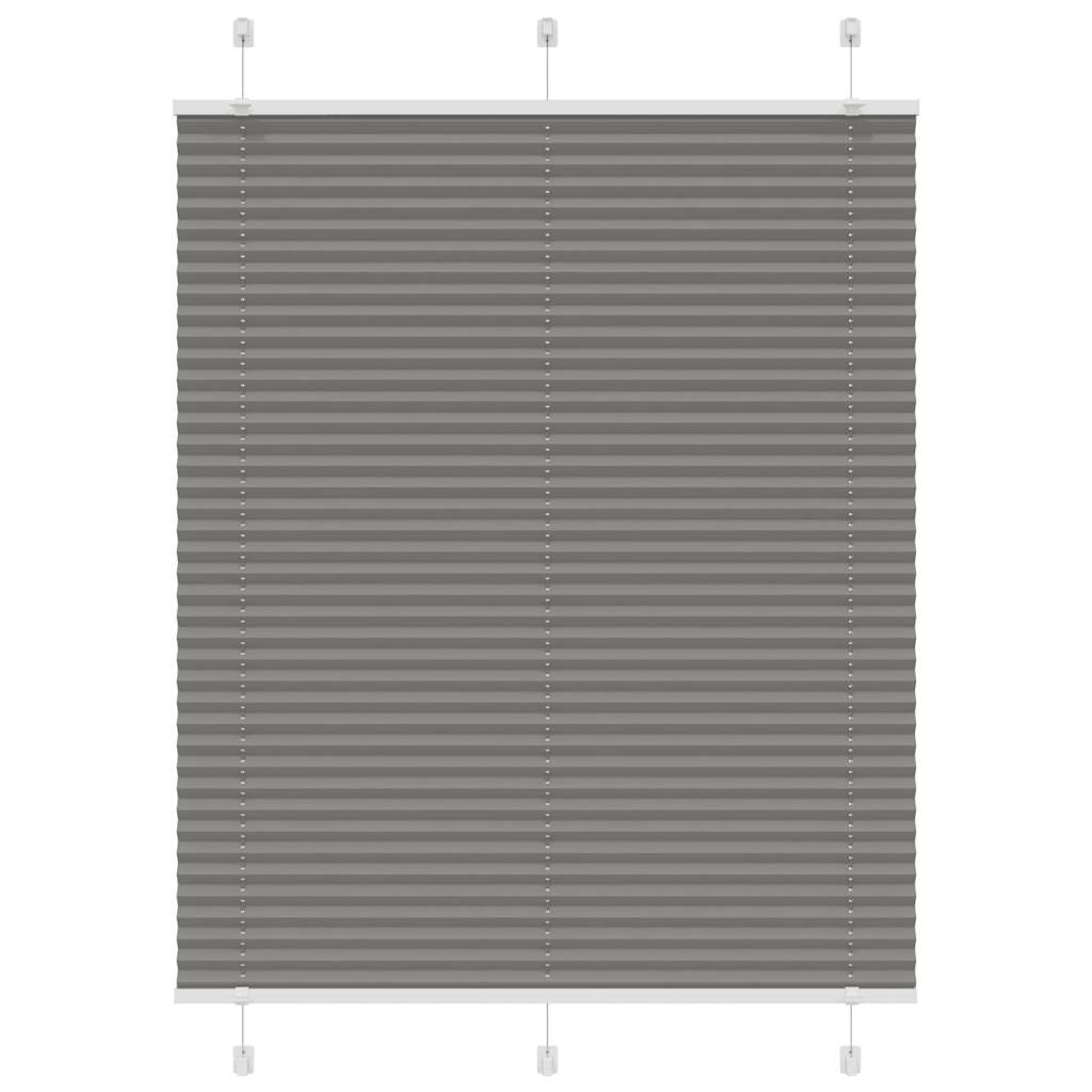 Plisségardin Antracit 110x150 cm Stofbredde 109,4 cm Polyester