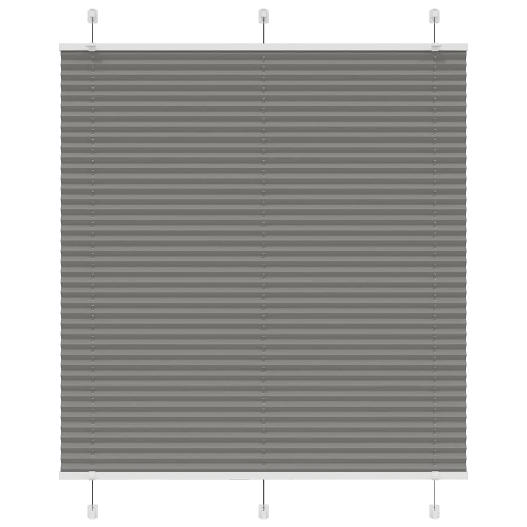 Plisségardin Antracit 115x150 cm Stofbredde 114,4 cm Polyester