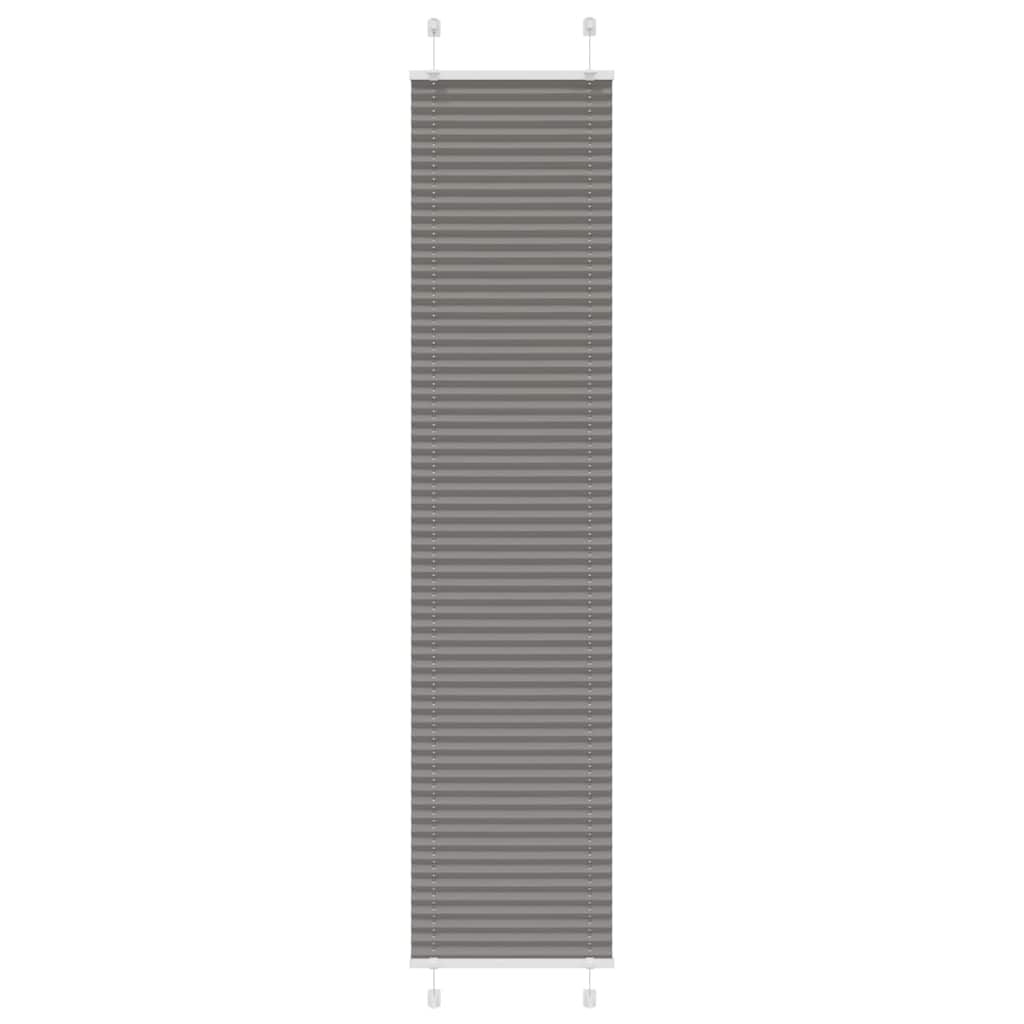Plisségardin Antracit 40x200 cm Stofbredde 39,4 cm Polyester