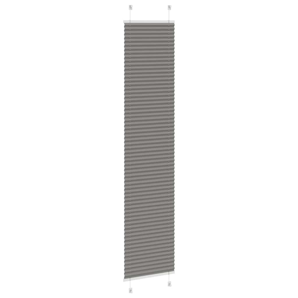 Plisségardin Antracit 40x200 cm Stofbredde 39,4 cm Polyester