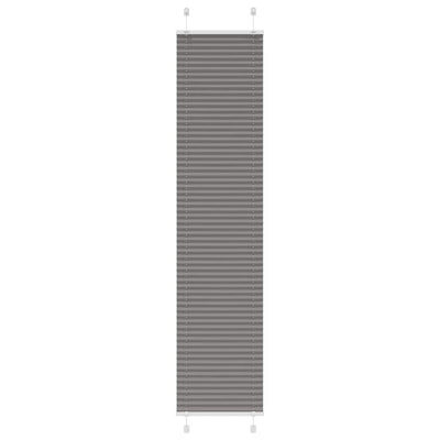 Plisségardin Antracit 45x200 cm Stofbredde 44,4 cm Polyester