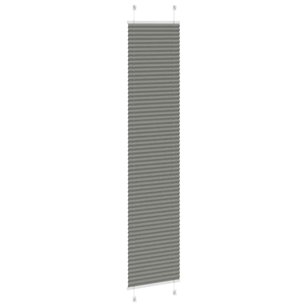 Plisségardin Antracit 45x200 cm Stofbredde 44,4 cm Polyester