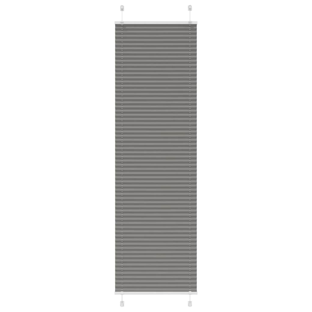 Plisségardin Antracit 55x200 cm Stofbredde 54,4 cm Polyester