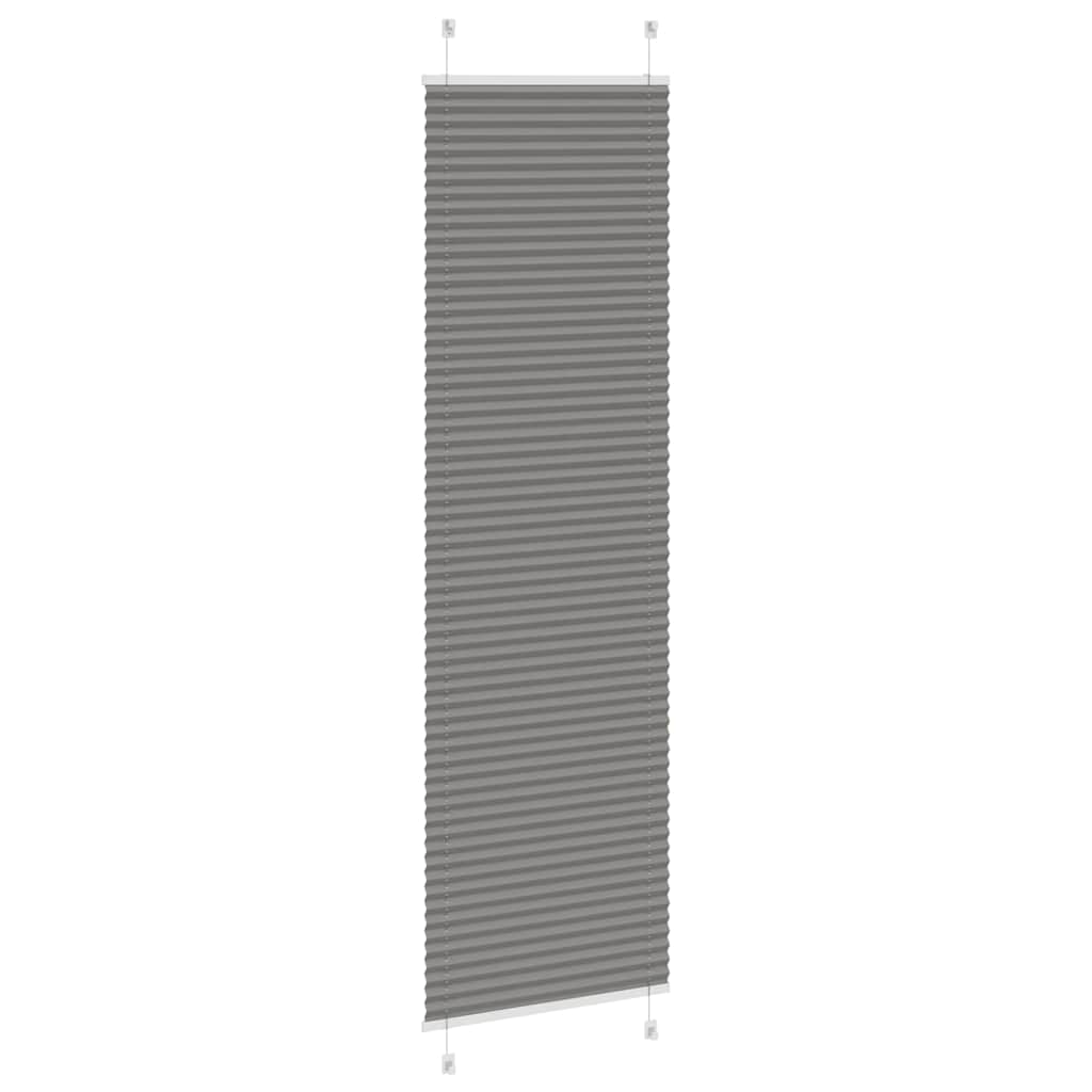 Plisségardin Antracit 55x200 cm Stofbredde 54,4 cm Polyester