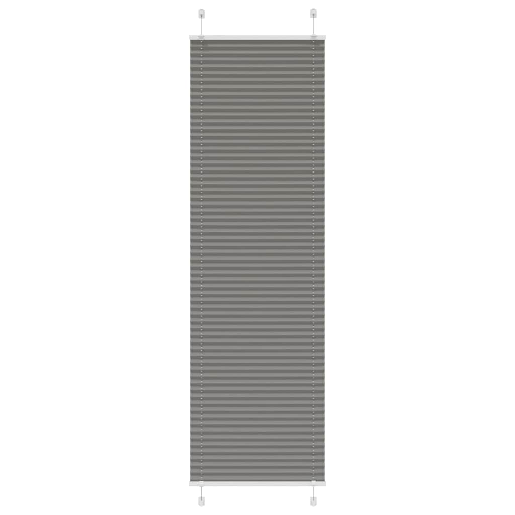 Plisségardin Antracit 60x200 cm Stofbredde 59,4 cm Polyester