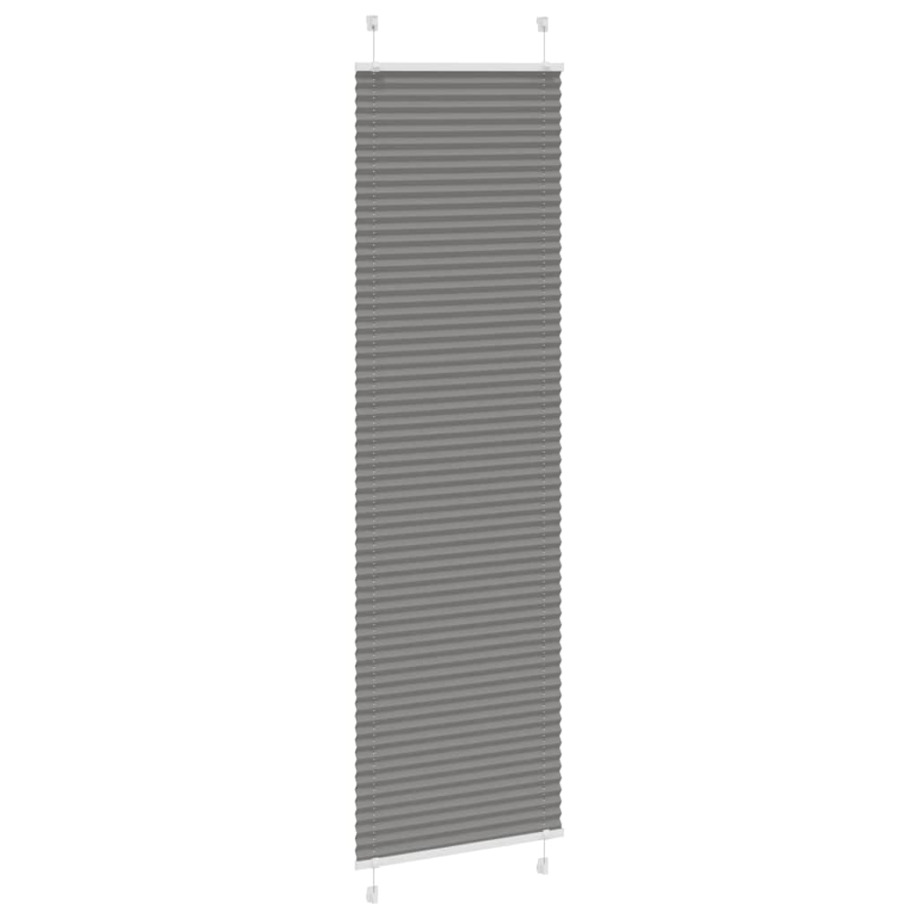 Plisségardin Antracit 60x200 cm Stofbredde 59,4 cm Polyester