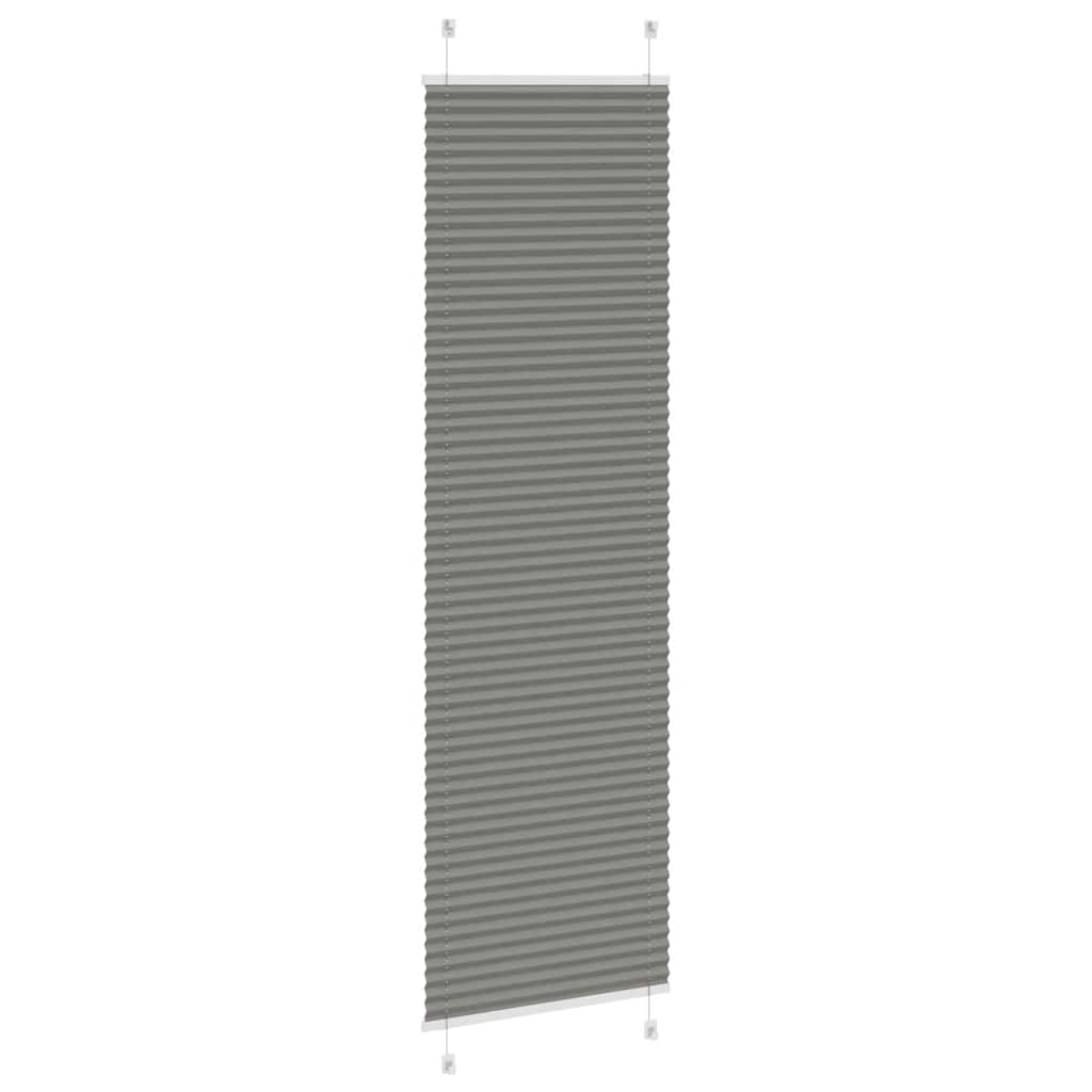 Plisségardin Antracit 60x200 cm Stofbredde 59,4 cm Polyester