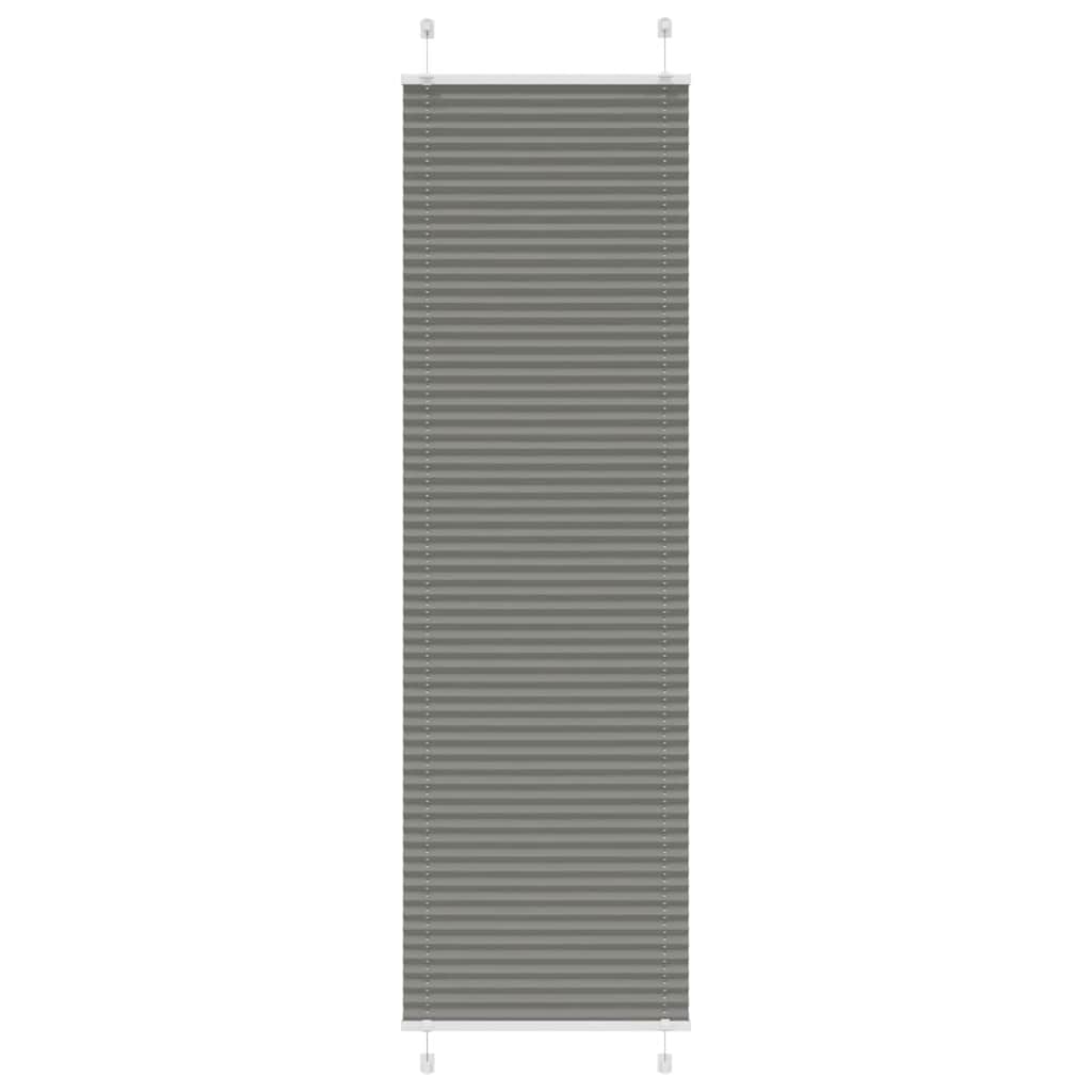 Plisségardin Antracit 65x200 cm Stofbredde 64,4 cm Polyester