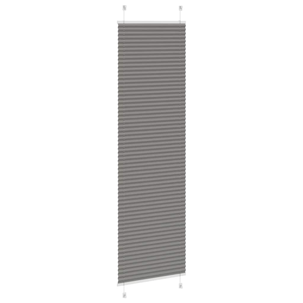 Plisségardin Antracit 65x200 cm Stofbredde 64,4 cm Polyester