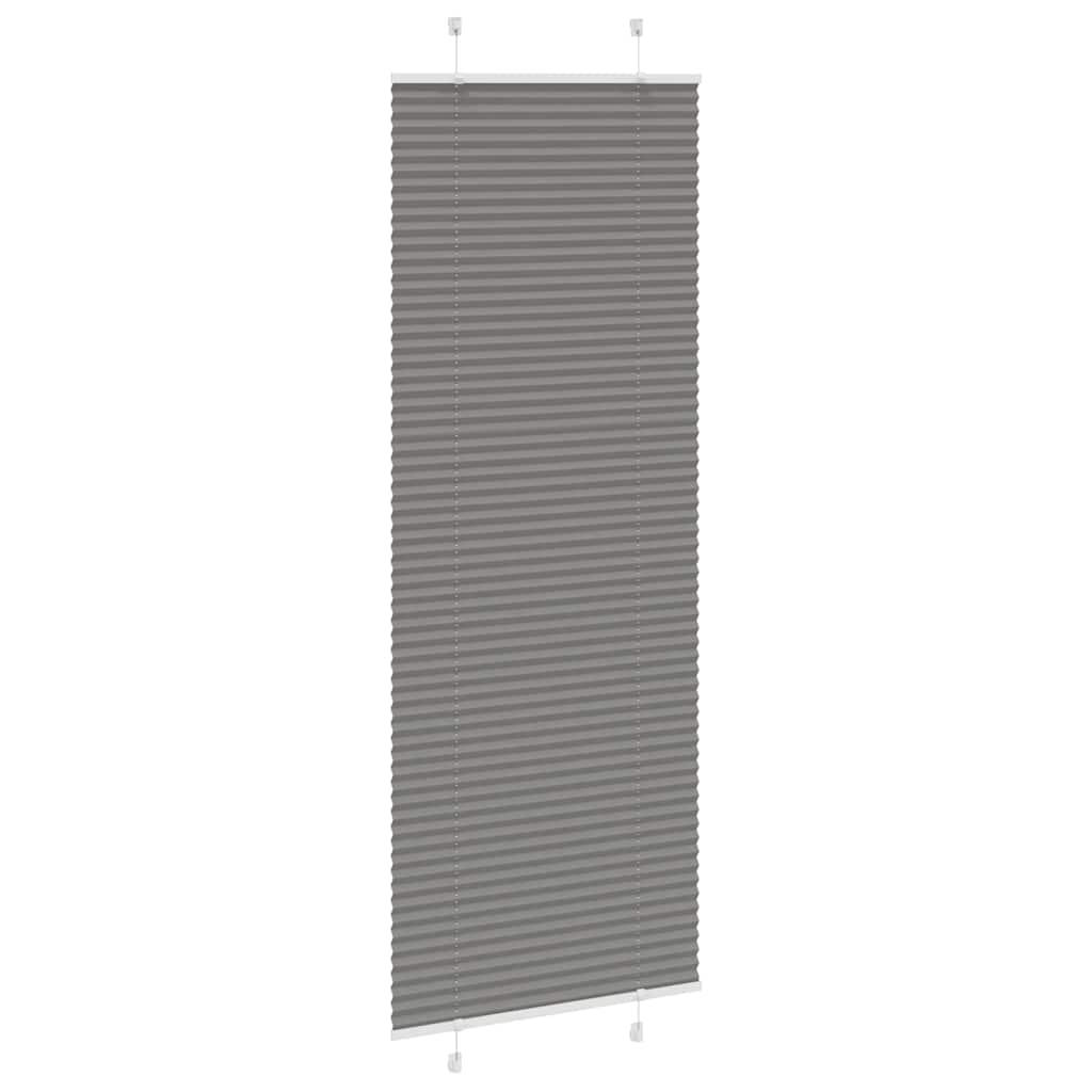 Plisségardin Antracit 70x200 cm Stofbredde 69,4 cm Polyester
