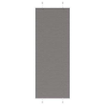 Plisségardin Antracit 75x200 cm Stofbredde 74,4 cm Polyester