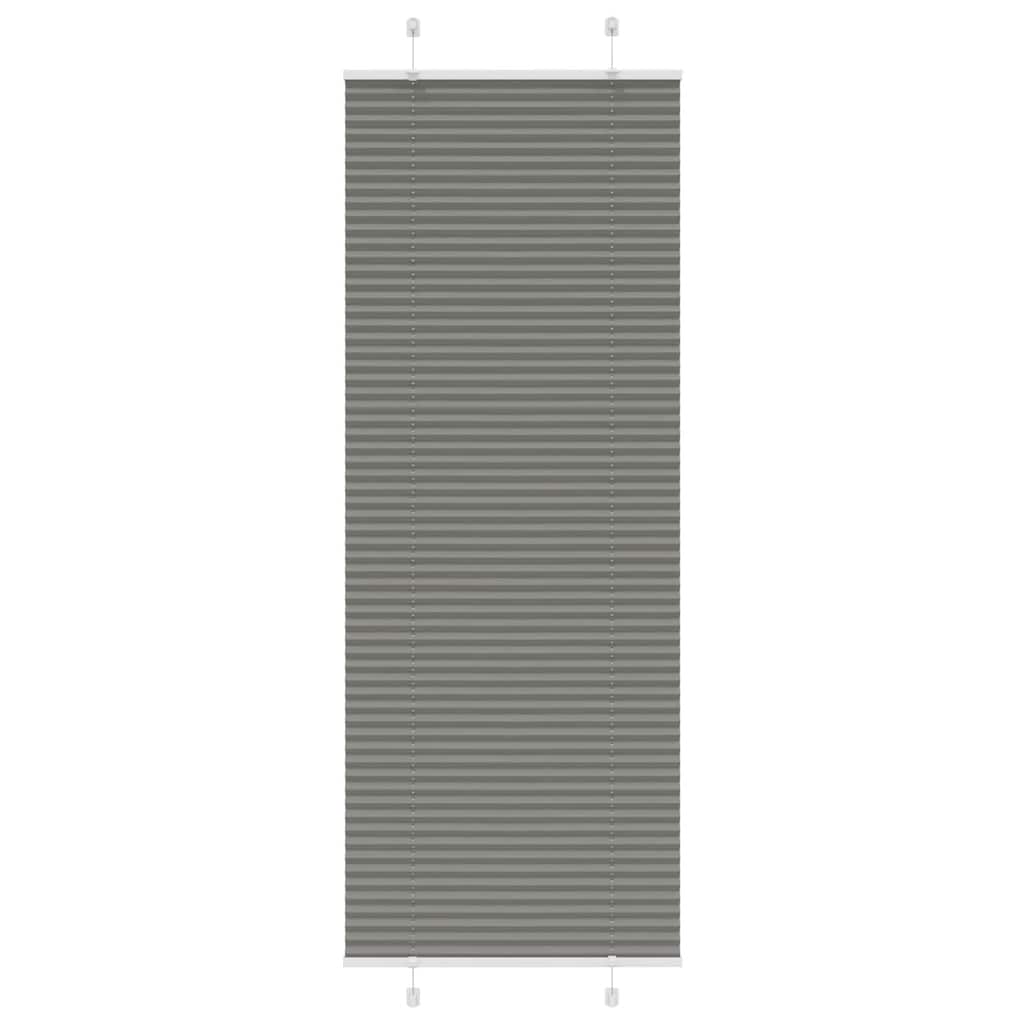 Plisségardin Antracit 80x200 cm Stofbredde 79,4 cm Polyester