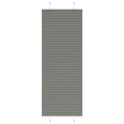 Plisségardin Antracit 80x200 cm Stofbredde 79,4 cm Polyester