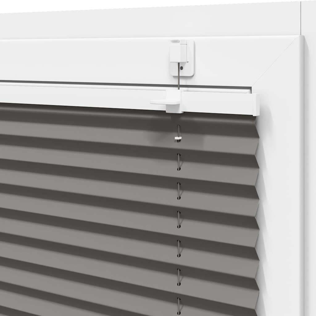 Plisségardin Antracit 80x200 cm Stofbredde 79,4 cm Polyester
