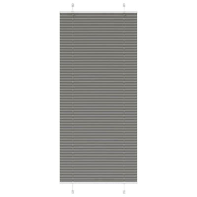 Plisségardin Antracit 85x200 cm Stofbredde 84,4 cm Polyester