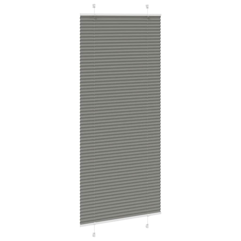 Plisségardin Antracit 90x200 cm Stofbredde 89,4 cm Polyester