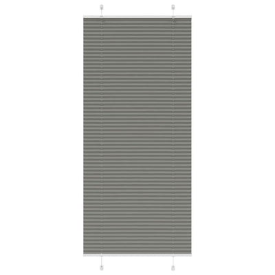 Plisségardin Antracit 95x200 cm Stofbredde 94,4 cm Polyester