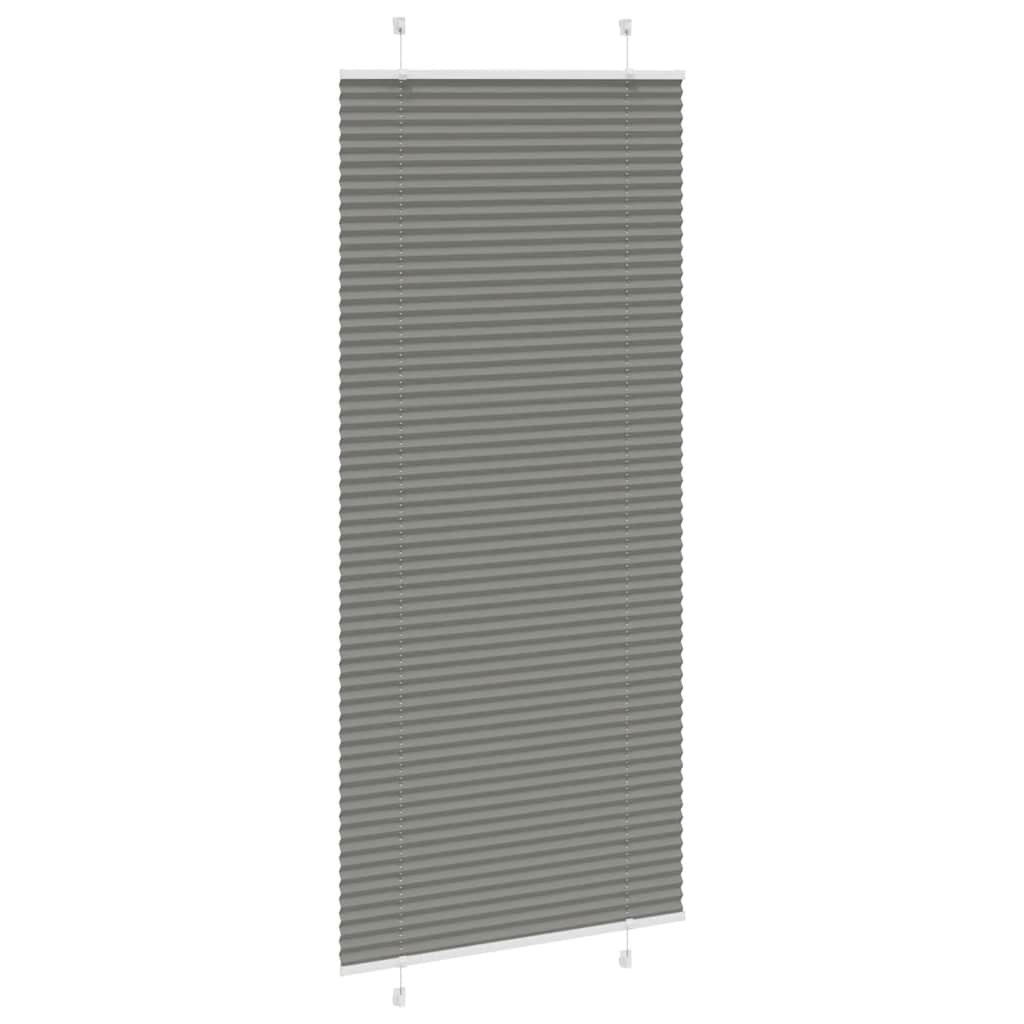 Plisségardin Antracit 95x200 cm Stofbredde 94,4 cm Polyester