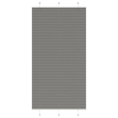 Plisségardin Antracit 105x200 cm Stofbredde 104,4 cm Polyester