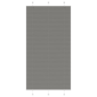 Plisségardin Antracit 110x200 cm Stofbredde 109,4 cm Polyester