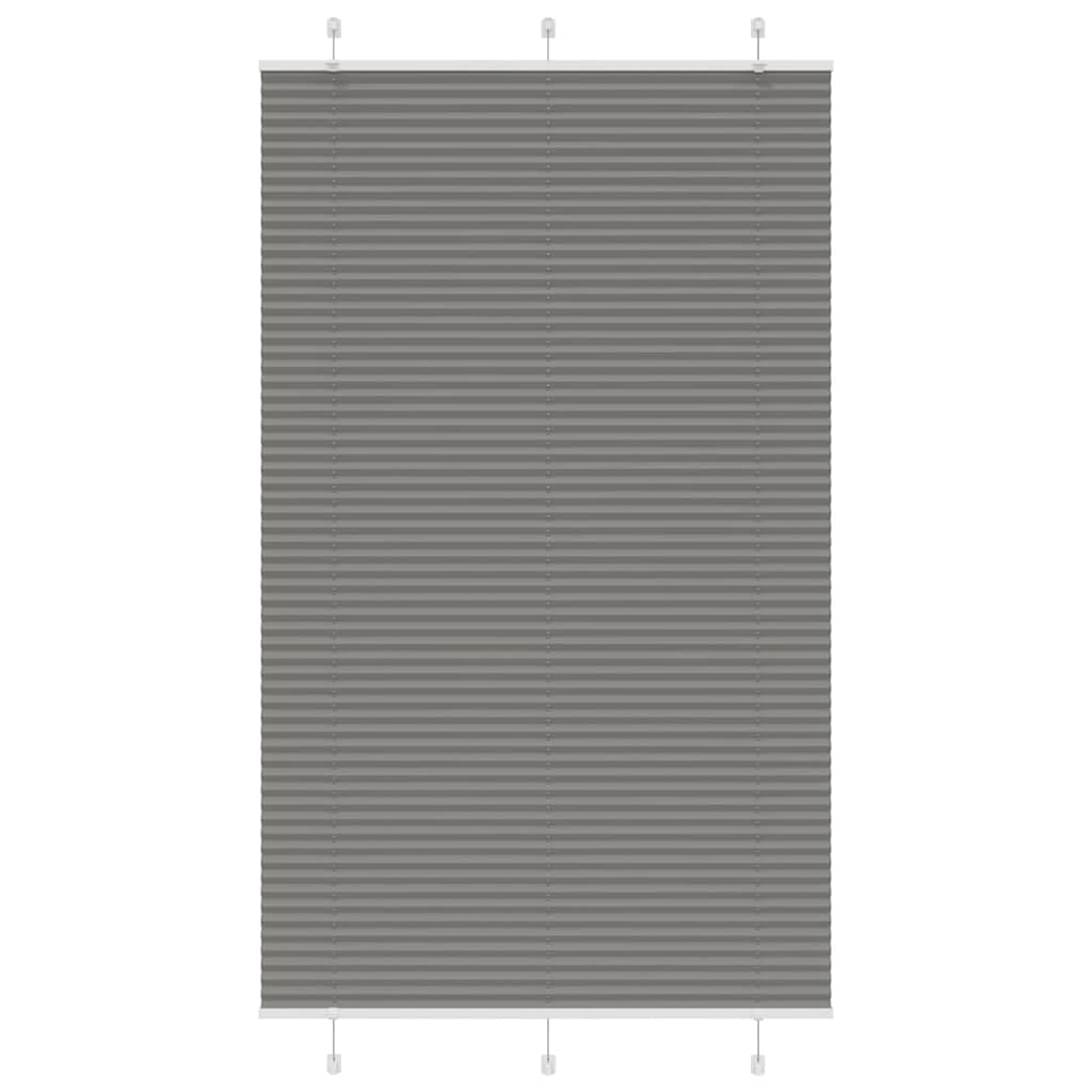 Plisségardin Antracit 115x200 cm Stofbredde 114,4 cm Polyester
