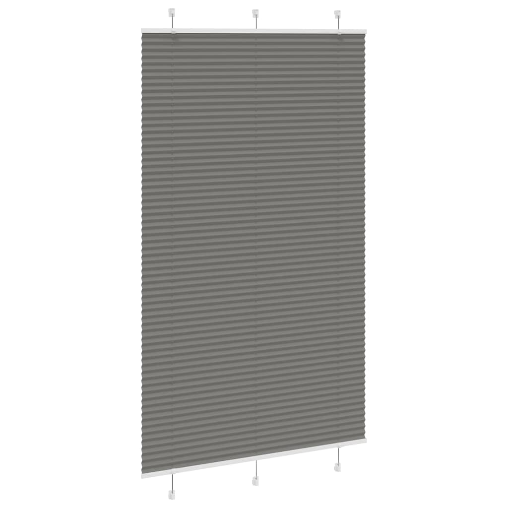 Plisségardin Antracit 115x200 cm Stofbredde 114,4 cm Polyester