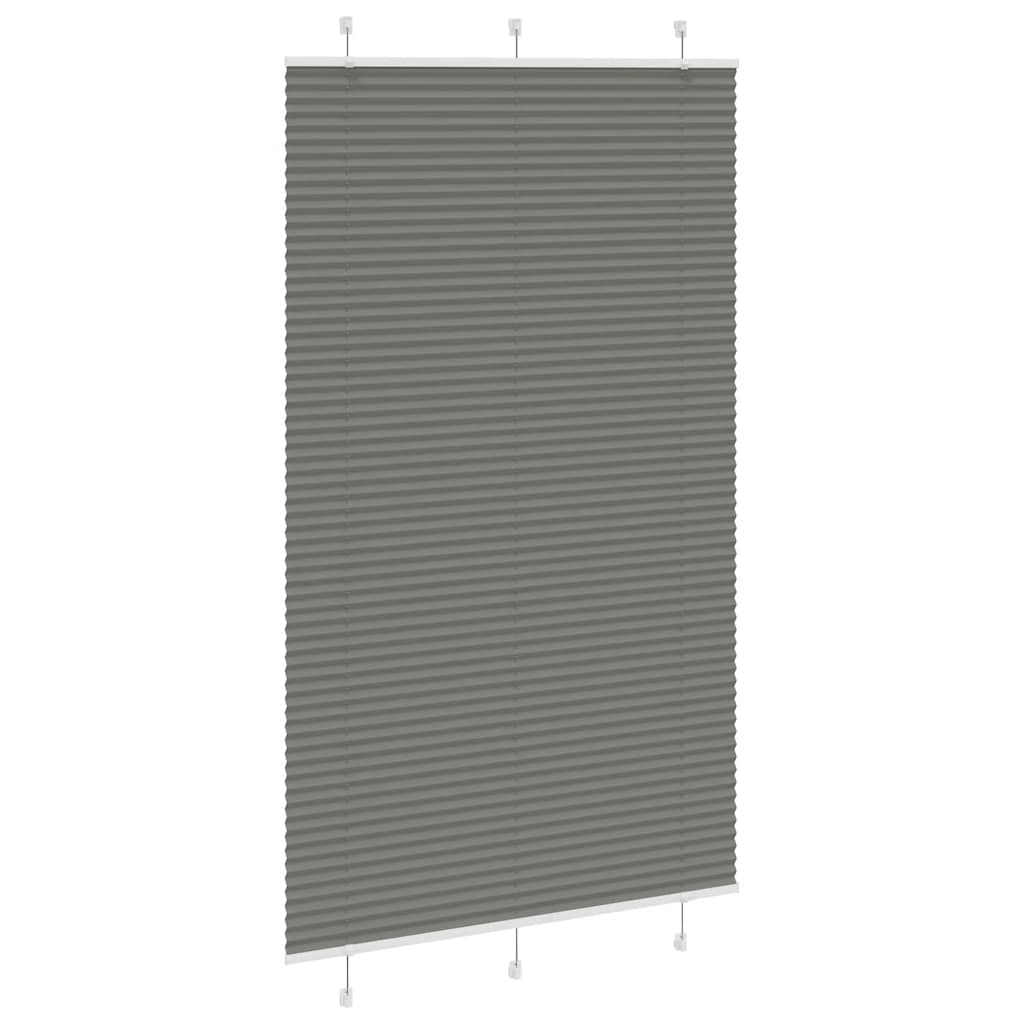 Plisségardin Antracit 120x200 cm Stofbredde 119,4 cm Polyester